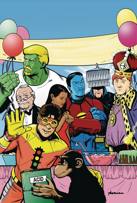 Just like these comic characters, we to could be hanging out together